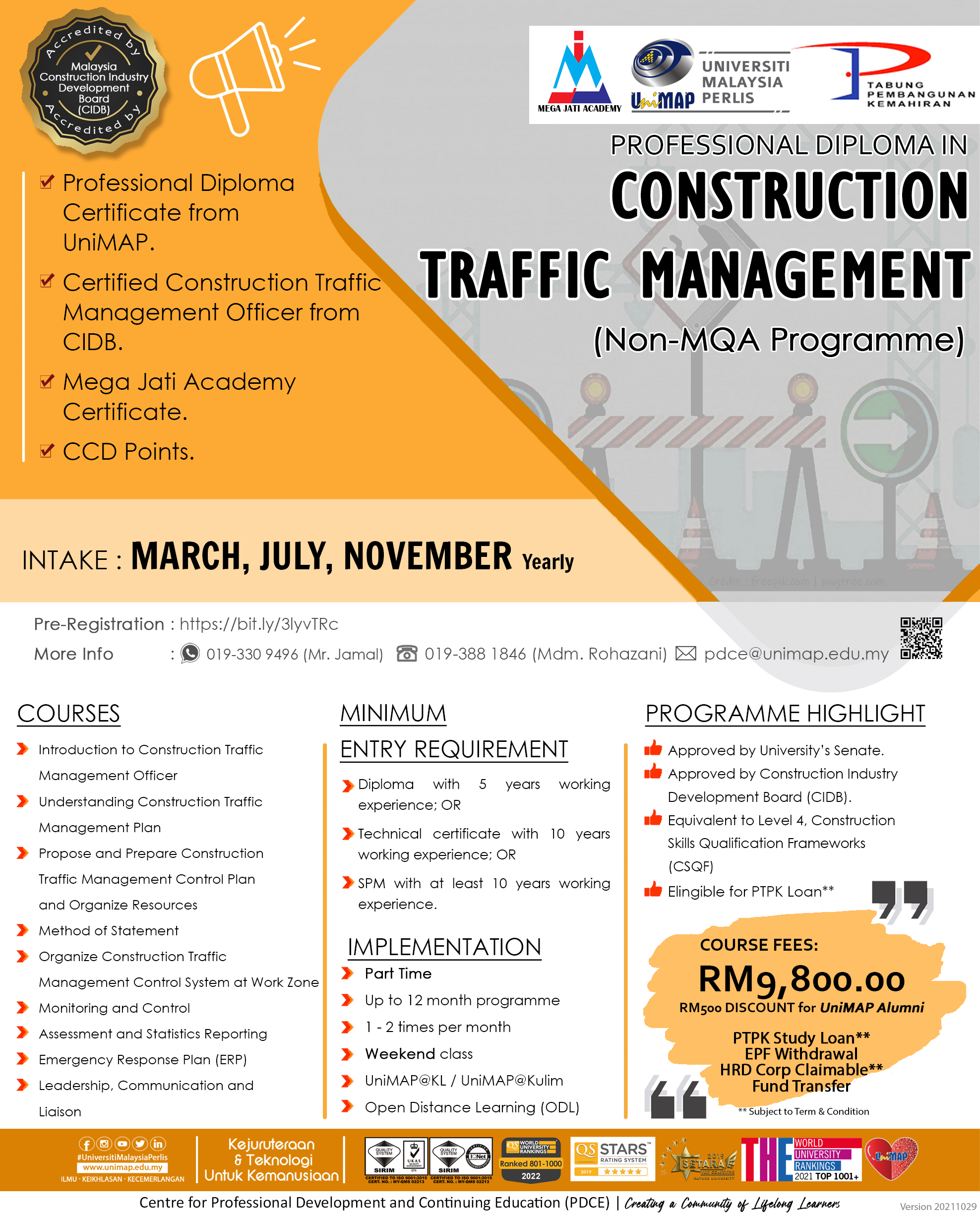 Professional Diploma in Construction Traffic Management